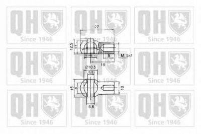 QUINTON HAZELL qts128449 -  Газовая пружина, крышка багажник